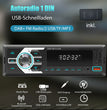 Autoradio MP3 Bluetooth MOPECT 1DIN – FM, USB, TF et AUX avec éclairage 7 couleurs
