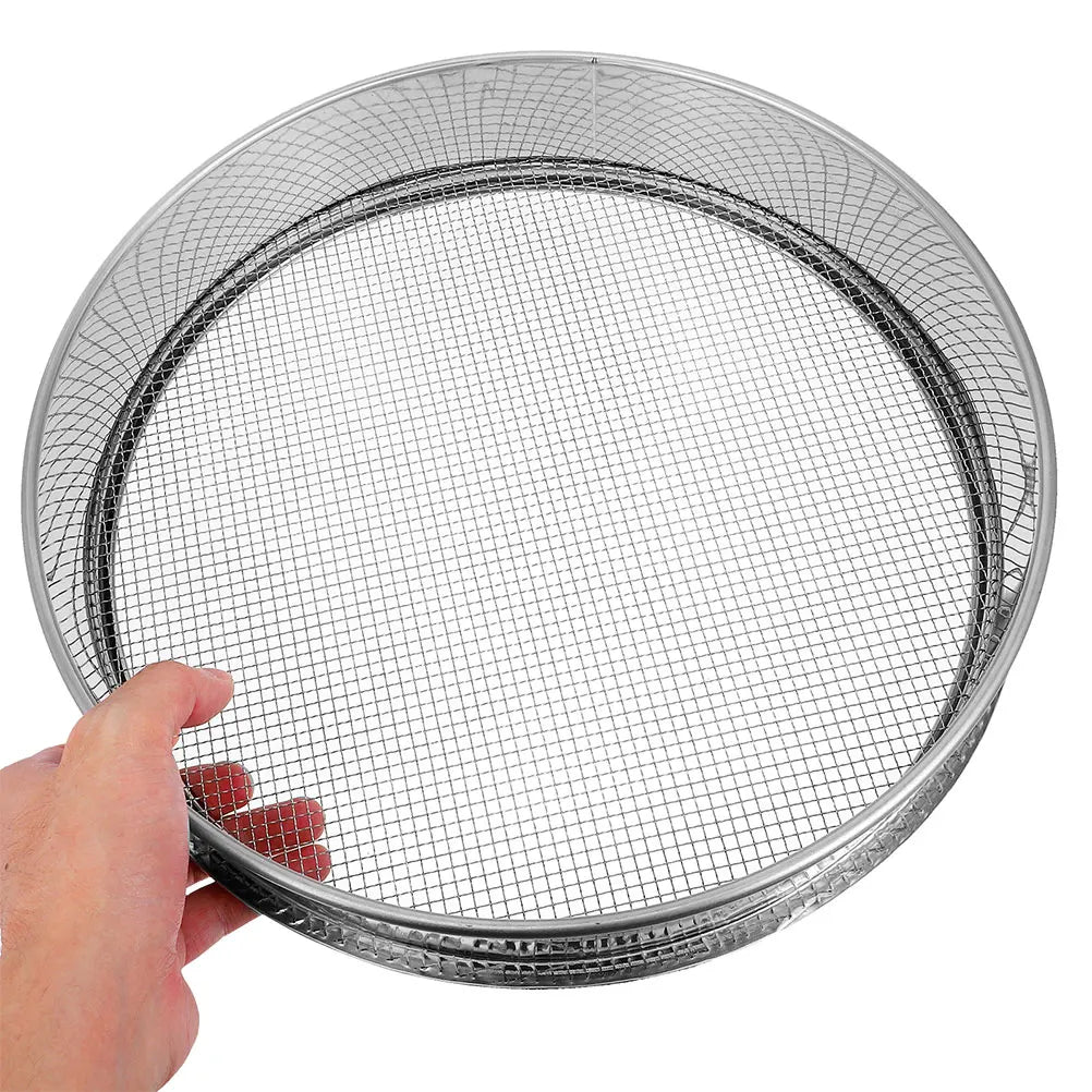 Ronde Tuinzeef van RVS – Compost Sifter & Bodem Zeef voor Grond Screening