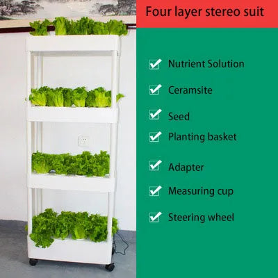 MDNG Hydroponischer Blumentopf – 3D-Hydroponik-Pflanzkasten für den Hausgarten