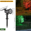 🌈 Heinast 9 LED Solar-Strahler RGB – IP65 Wasserdichte Gartenstrahler (dimmbar)
