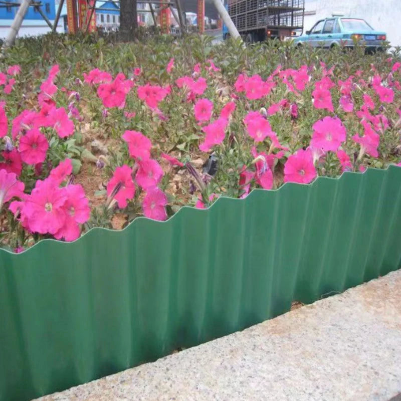 Bordure de jardin flexible – Design ondulé, résistante aux mauvaises herbes, séparation des bordures