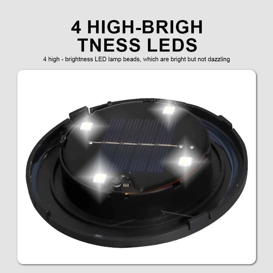 NEWBIRTH Solar Steenlamp – Waterdichte Solar Tuinverlichting IP65