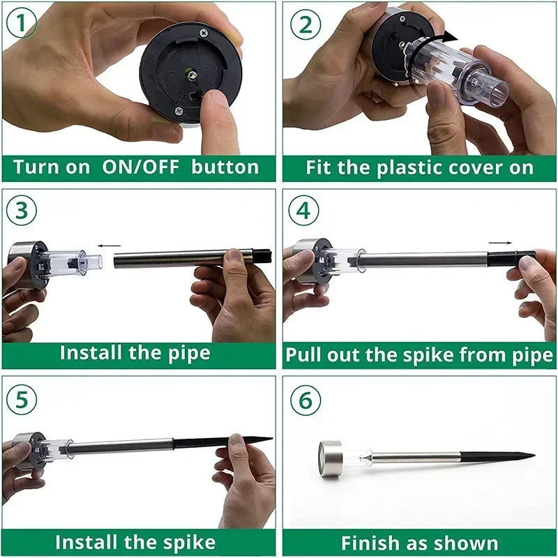 🌞 super-cheese Solar Tuinverlichting Set – 10/20/30 Stuks LED Padlampen (IP44)