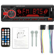 Hippcron 1DIN Bluetooth-Autoradio mit MP3-Player – 4x60W FM-Radio mit USB-, TF- und AUX-Anschluss