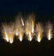 🌾 Lampe solaire de jardin en fibres de pampa – Fleur de jonc à fibre optique (IP65)