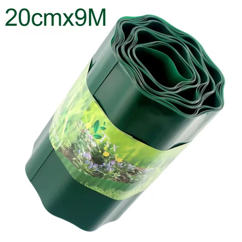 Bordure de jardin flexible – Design ondulé, résistante aux mauvaises herbes, séparation des bordures