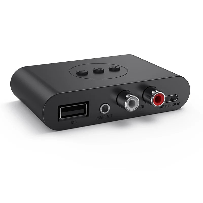 Bluetooth 5.2 Audio Receiver met NFC – Draadloze AUX & RCA Adapter voor Auto, Speakers en Versterkers