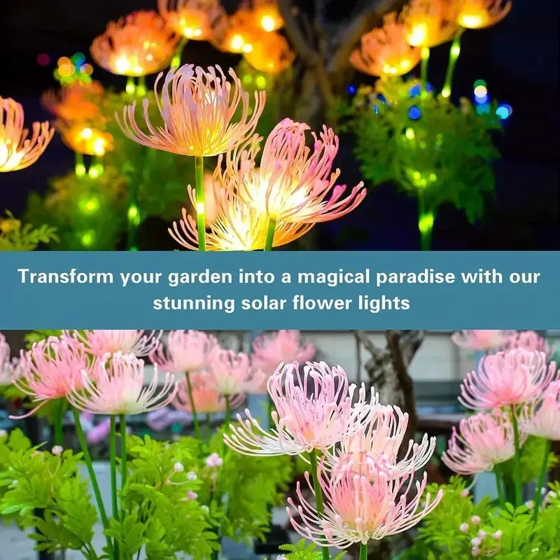 🌸 STUXMOS Solar-LED-Gartenleuchte in Blumenform – Romantische Stimmungsbeleuchtung für Garten & Party