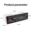 Podofo 1DIN Bluetooth Autoradio MP3 Speler – FM Radio, USB, AUX & TF Kaart met Afstandsbediening