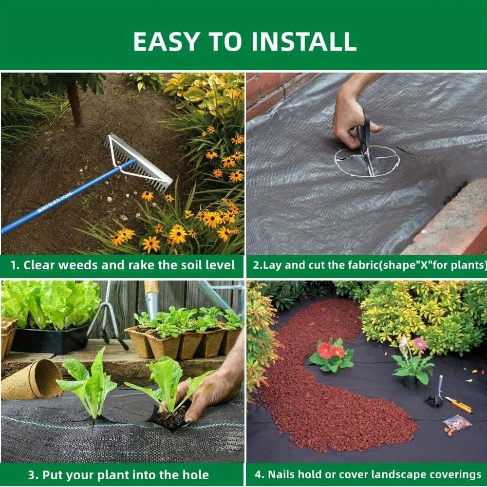 Tuin Anti-Worteldoek 10 x 1 Meter – Heavy-Duty Weed Barrier Gronddoek (PE)