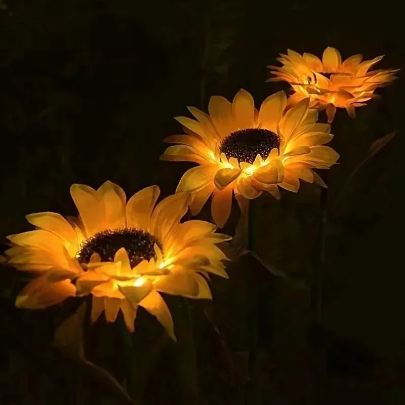 🌸 STUXMOS Solar-LED-Gartenleuchte in Blumenform – Romantische Stimmungsbeleuchtung für Garten & Party