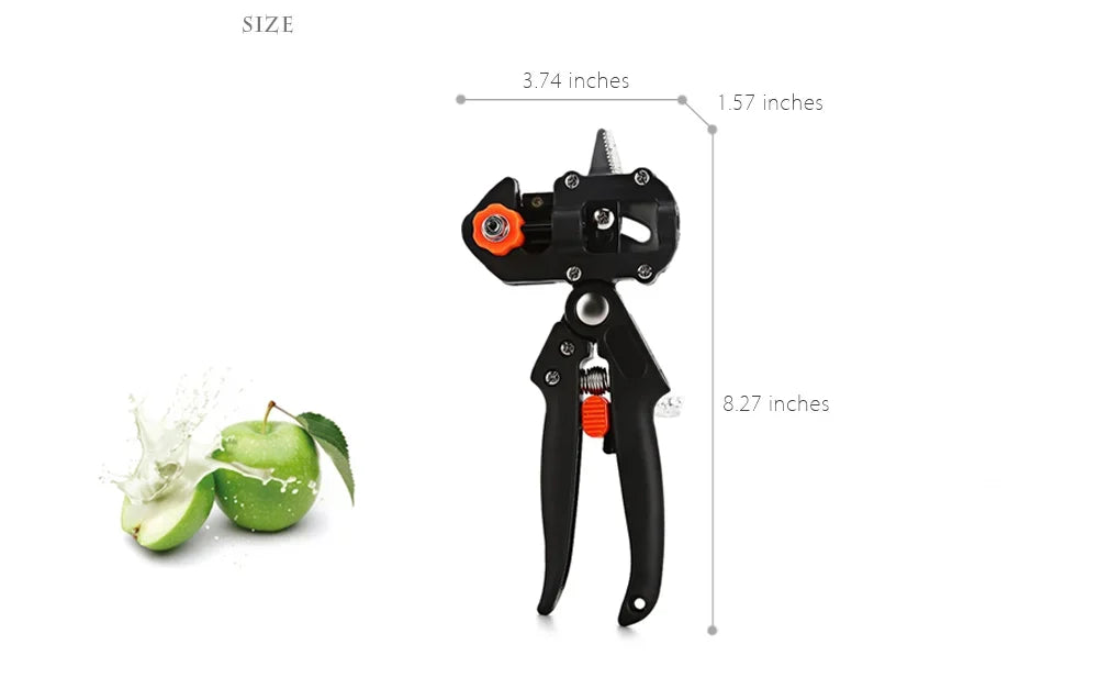 Sécateur et greffoir TOTNEND – Sécateur pour arbres fruitiers + 2 lames supplémentaires (27 cm)