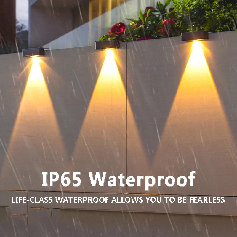 🔆 JXLIGHL LED Solar Wandlamp – IP65 Waterdichte Buitenverlichting (SL-718)