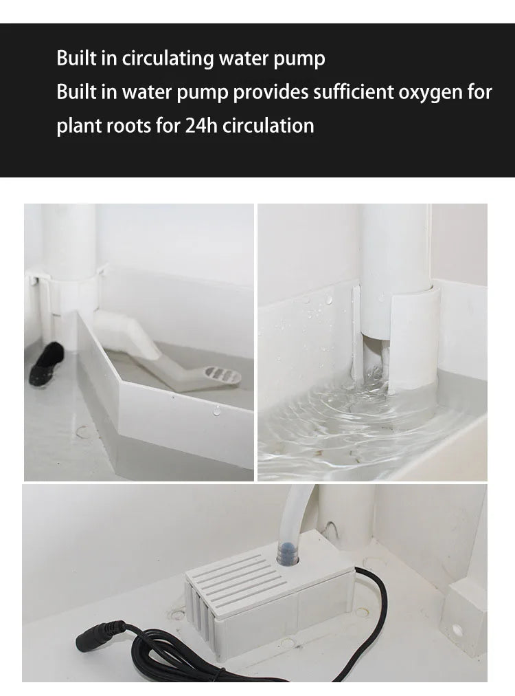 MDNG Hydroponischer Blumentopf – 3D-Hydroponik-Pflanzkasten für den Hausgarten