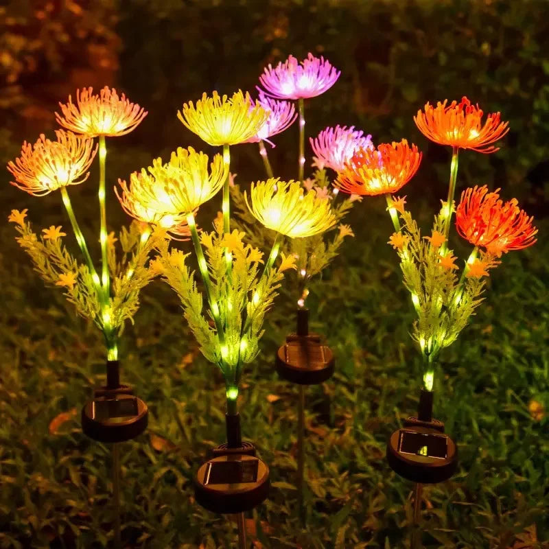 🌸 STUXMOS Solar-LED-Gartenleuchte in Blumenform – Romantische Stimmungsbeleuchtung für Garten & Party