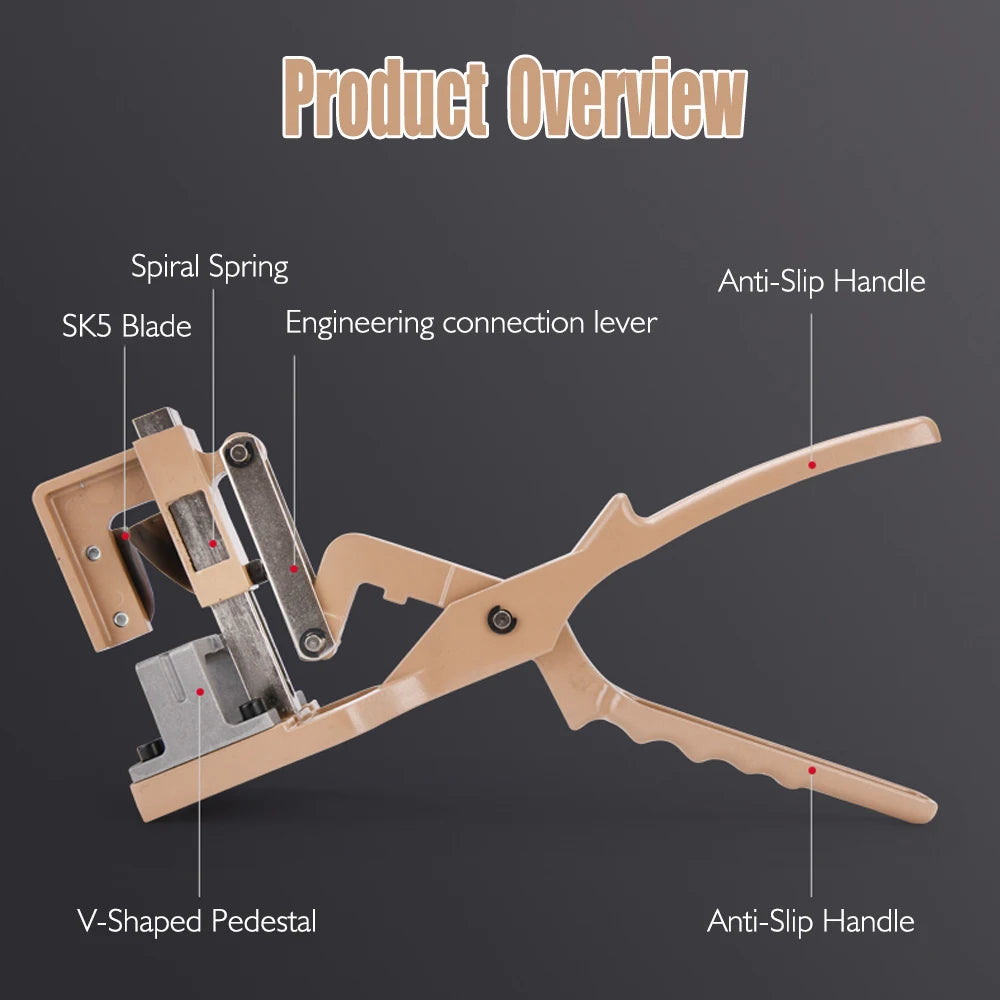 QDS V-Cut Entsnoeischaar – Professionele Grafting Shears (Snijdiepte 2,5 cm)