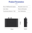 Bluetooth 5.2 Audio Receiver met NFC – Draadloze AUX & RCA Adapter voor Auto, Speakers en Versterkers