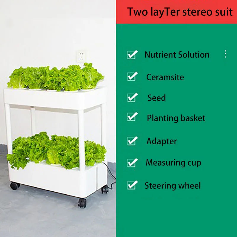 MDNG Hydroponischer Blumentopf – 3D-Hydroponik-Pflanzkasten für den Hausgarten