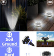 💡 SKYSHADOW Solar Grondspot 8 LED – RVS Inbouw Tuinlamp IP65
