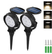 🌈 Heinast 9 LED Solar-Strahler RGB – IP65 Wasserdichte Gartenstrahler (dimmbar)