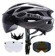 🚴 Casque de vélo LOCLE avec lunettes magnétiques – Casque VTT et vélo de route ultraléger avec visière pare-soleil