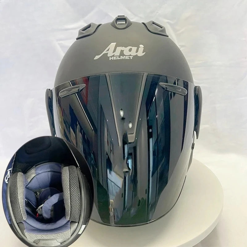 🏍️ Casque Moto Jet 3/4 – Casque Rétro Cruiser & Harley Homologué DOT/ECE