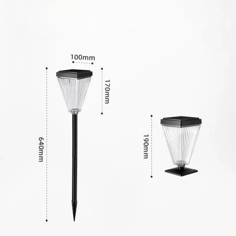 🌞 Lanterne solaire de jardin – Lampes solaires étanches pour allées et pelouses