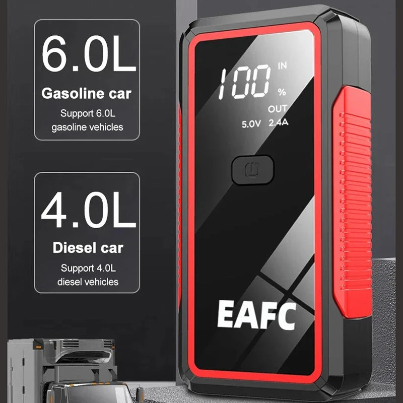 EAFC 2000A Starthilfegerät für Autos – 12V Batterieverstärker & Powerbank (600A / 2000A)