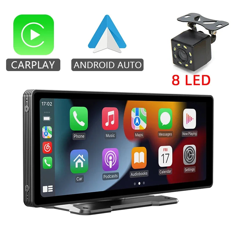 10.26" Car Mirror Radio Multimedia Player – Wireless CarPlay & Android Auto met Bluetooth