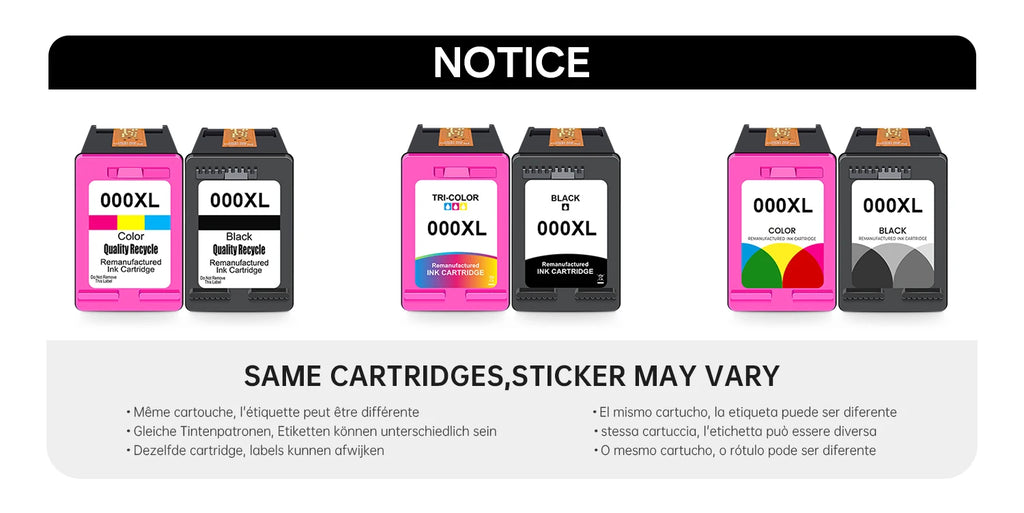 KT INK 305 XL High Yield Inktcartridge (Zwart & Tri-Color) voor HP DeskJet & ENVY