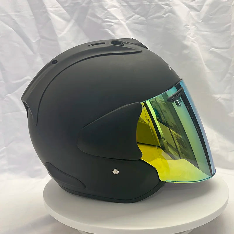 🏍️ Casque Moto Jet 3/4 – Casque Rétro Cruiser & Harley Homologué DOT/ECE