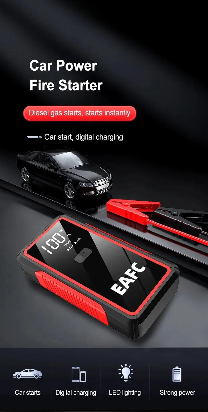 EAFC 2000A Starthilfegerät für Autos – 12V Batterieverstärker & Powerbank (600A / 2000A)