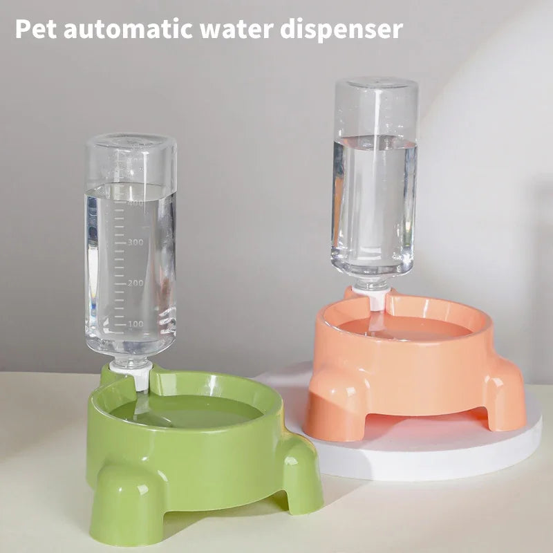 Distributeur d'eau automatique pour chats et chiens – Bouteille d'eau et gamelle pour animaux