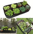 Potager surélevé extra large à 8 compartiments – Potager rectangulaire durable