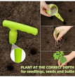 Ensemble de semoir de jardin – Aide au semis manuel avec distributeur de graines réglable