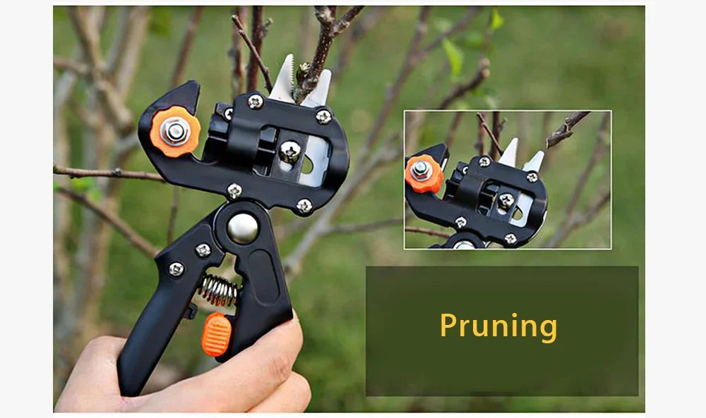 Sécateur et greffoir TOTNEND – Sécateur pour arbres fruitiers + 2 lames supplémentaires (27 cm)