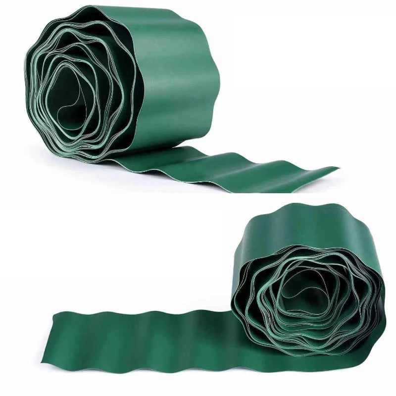 Bordure de jardin flexible – Design ondulé, résistante aux mauvaises herbes, séparation des bordures