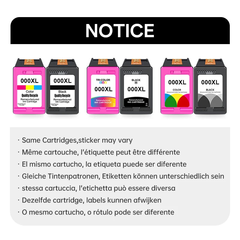 KT INK 305 XL High Yield Inktcartridge (Zwart & Tri-Color) voor HP DeskJet & ENVY