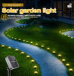 🌟 Lampe de chemin solaire à LED – 15/30 LED avec 8 modes d'éclairage (étanche)