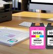 KT INK 305 XL High Yield Inktcartridge (Zwart & Tri-Color) voor HP DeskJet & ENVY