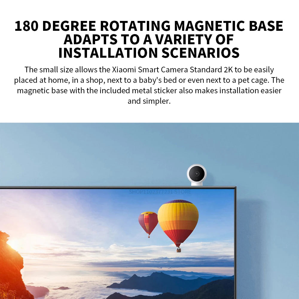Xiaomi Smart IP-Kamera Standard Edition 2K – 2K HD-Sicherheitskamera mit Nachtsicht und KI-Alarm