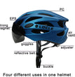 🚴 Casque de vélo LOCLE avec lunettes magnétiques – Casque VTT et vélo de route ultraléger avec visière pare-soleil