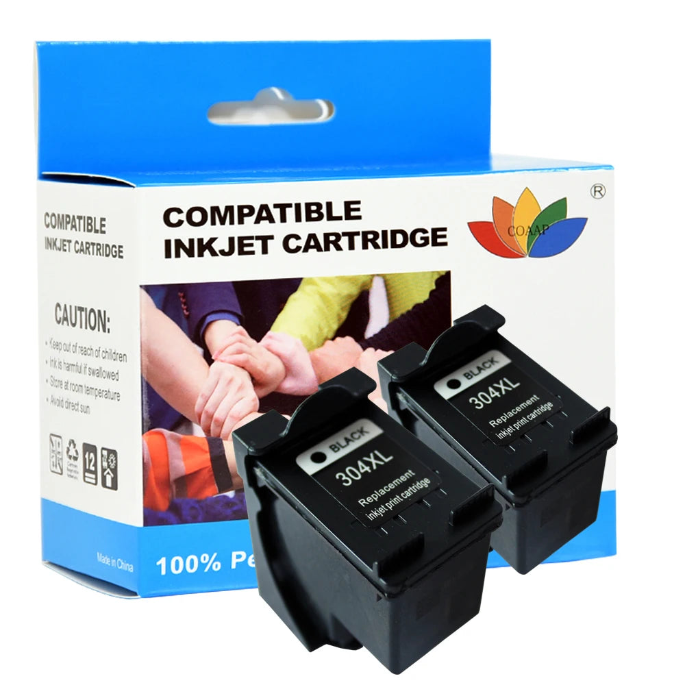 COAAP 304XL Tintenpatrone kompatibel mit HP ENVY 5000 & DeskJet 2600 / 3700 Serie