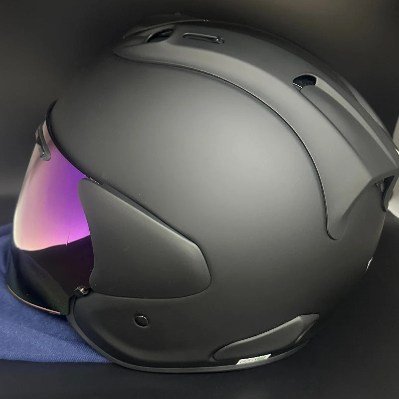 🏍️ Casque Moto Jet 3/4 – Casque Rétro Cruiser & Harley Homologué DOT/ECE