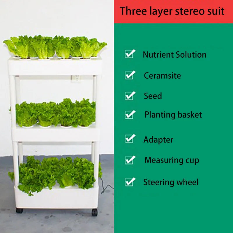 MDNG Hydroponischer Blumentopf – 3D-Hydroponik-Pflanzkasten für den Hausgarten