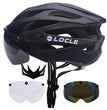 🚴 Casque de vélo LOCLE avec lunettes magnétiques – Casque VTT et vélo de route ultraléger avec visière pare-soleil