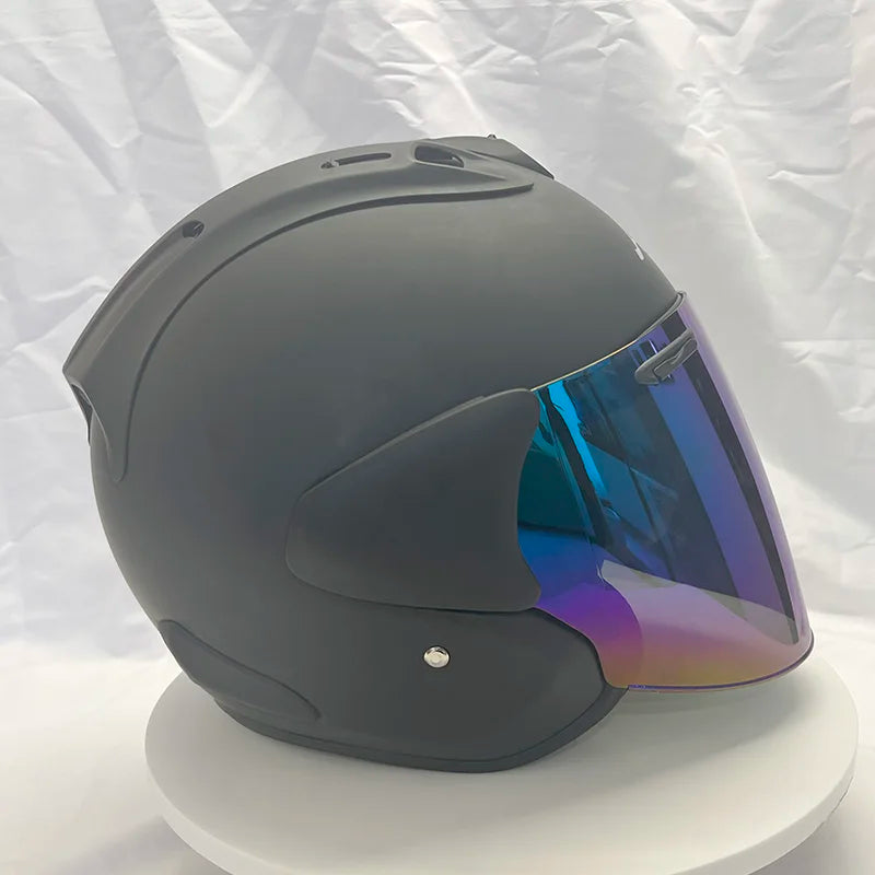 🏍️ Casque Moto Jet 3/4 – Casque Rétro Cruiser & Harley Homologué DOT/ECE