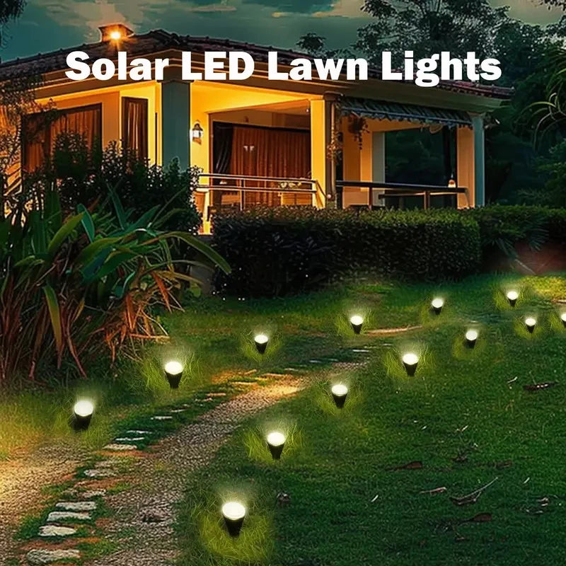 🌟 Lampe de chemin solaire à LED – 15/30 LED avec 8 modes d'éclairage (étanche)