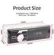 Autoradio MP3 Bluetooth MOPECT 1DIN – FM, USB, TF et AUX avec éclairage 7 couleurs