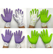 Gartenhandschuhe für Damen – Atmungsaktive Arbeitshandschuhe aus Schaumlatex (Einheitsgröße)